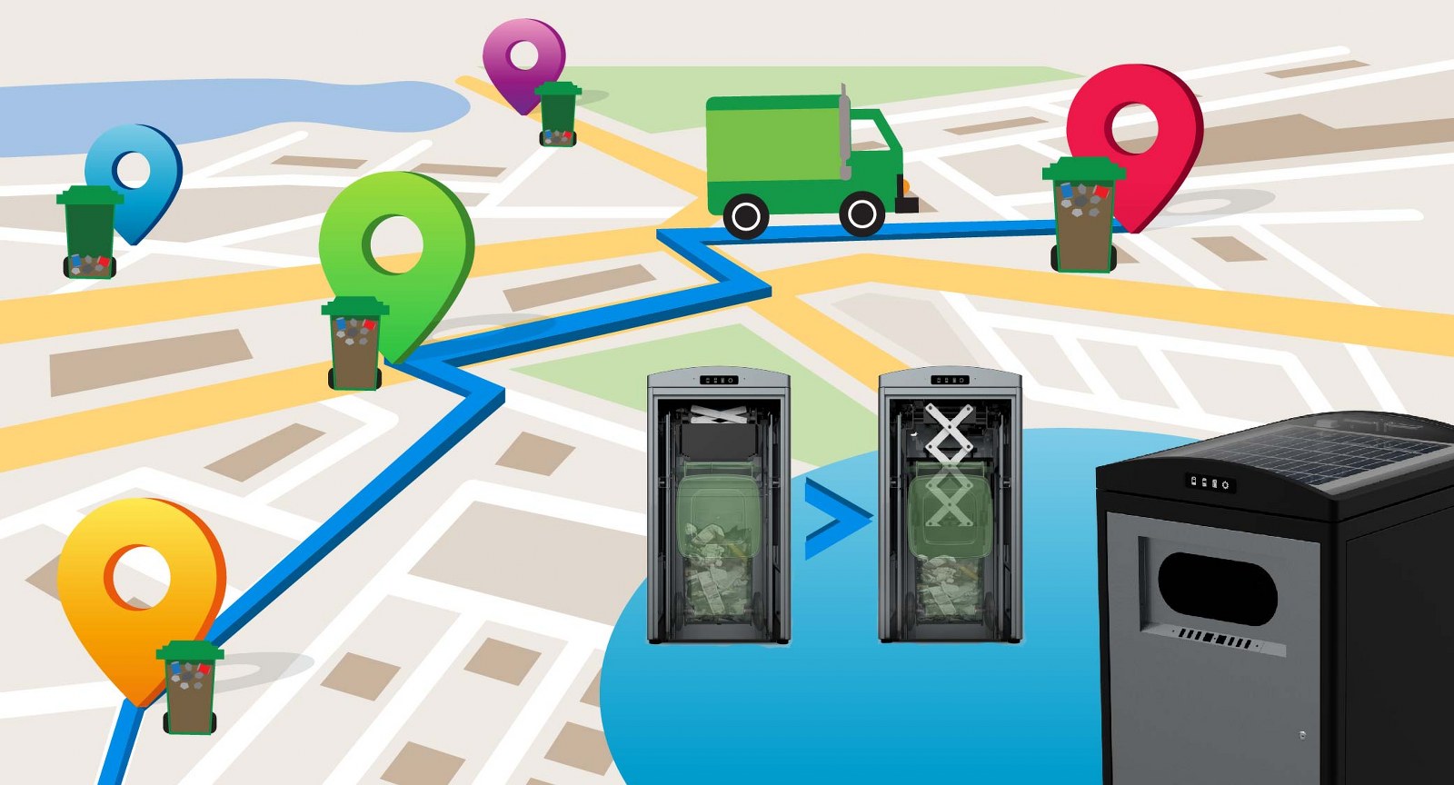 Smart waste Management to reduce carbon footprint